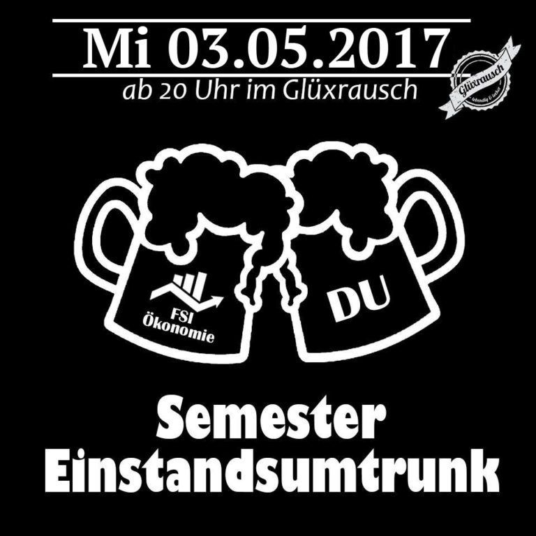 Invitation to the “semester opening come together” by the student organization
