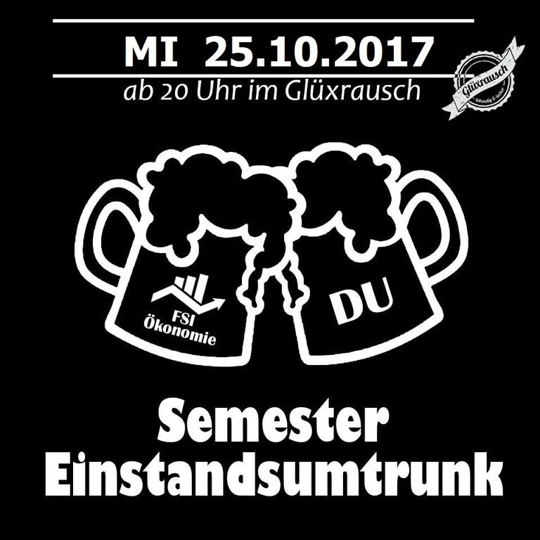Invitation to the “semester opening come together” by the student organization