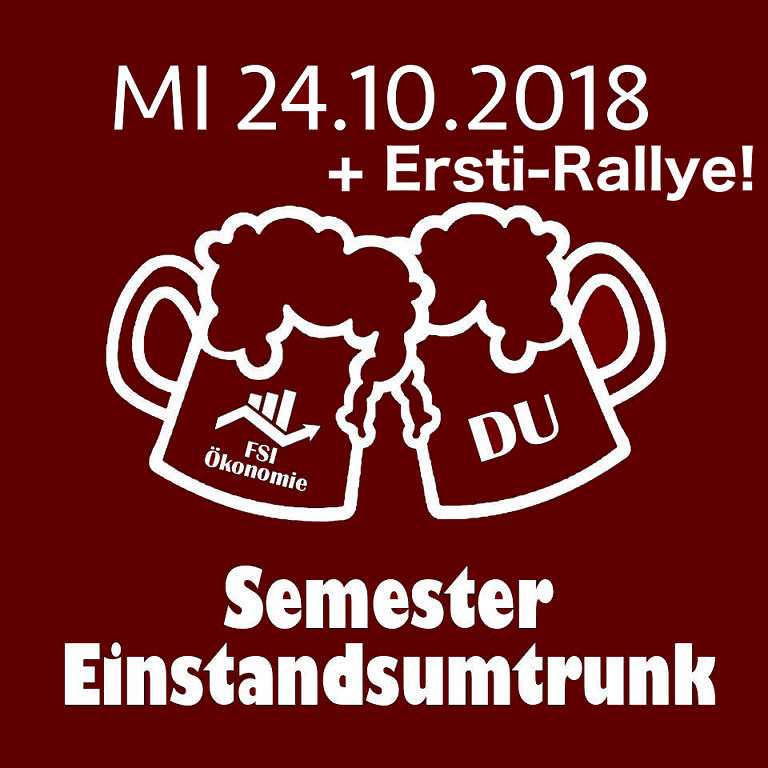 Invitation to the “semester opening come together” by the student organization